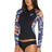 O'Neill Women's Bahia 1.5mm Full Zip Wetsuit Jacket - Navy Tropical